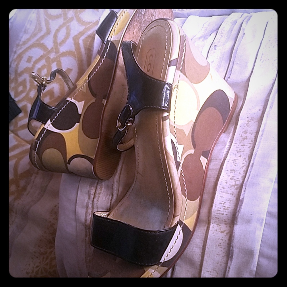 Coach wedges 8.5